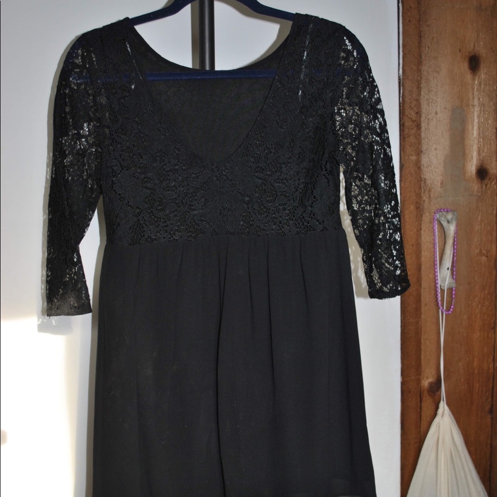 Black lace dress